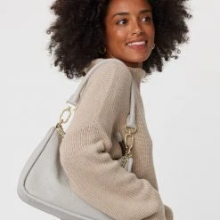 Saben Accessories Odette Glacier Shoulder Bag With Gold Chain Detail