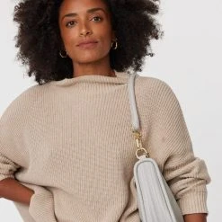 Saben Accessories Odette Glacier Shoulder Bag With Gold Chain Detail