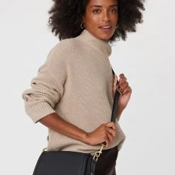 Saben Sadie Black Bubble Saddle Shoulder Bag