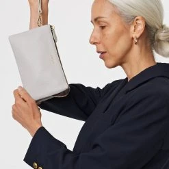 Saben Accessories Tilly Multi Pocket Glacier Leather Crossbody Clutch