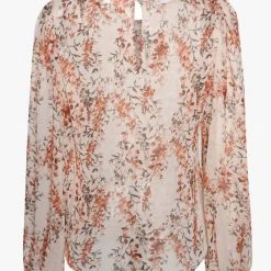 Ivy + Jack Fashion Selena Sand Floral Blouson LS Top