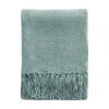 Mulberi Cushion, Throws & Linen Serenade Duck Egg Blue 125x150cm Throw