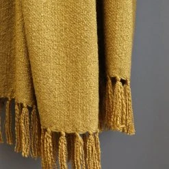 Mulberi Serenade Turmeric 125x150cm Throw Cushion, Throws & Linen