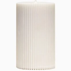Master + Jack Living & Decor Silo White Candle Unscented H9cm X W7cm