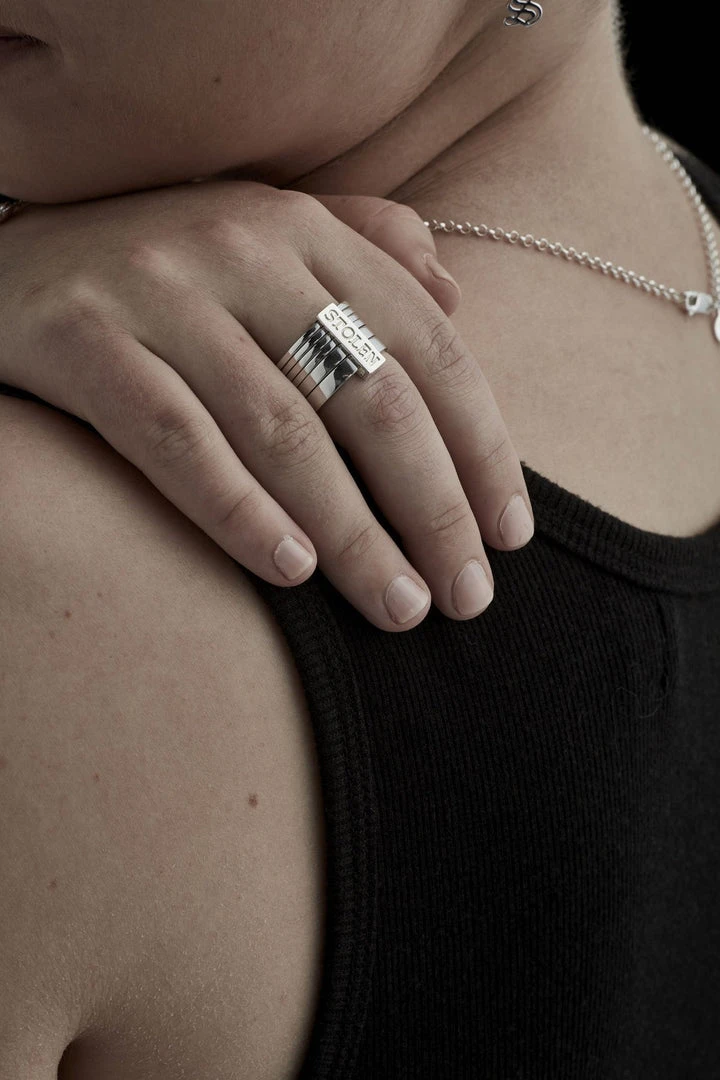 Stolen Girlfriends Club Accessories Six Piece Band Ring 4 Stolen Girlfriends Club Accessories Six Piece Band Ring