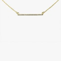 Sophie Sparkle Bar Necklace Gold