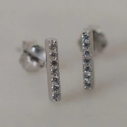 Sophie Sparkle Bar Stud Earrings Accessories