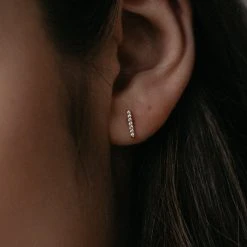 Sophie Sparkle Bar Stud Earrings Accessories