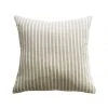 Mulberi Spencer Linen Cushion With Feather Inner Ivory Natural Striped 50x50cm