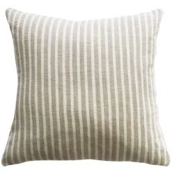 Mulberi Spencer Ivory Natural Feather Filled 100% Linen Cushion 50x50cm