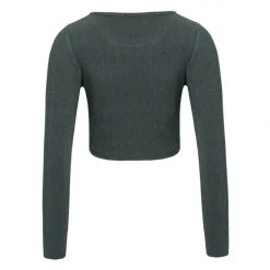 Among The Brave Starry Eyed Forest Stretch Ring LS Crop Top Fashion