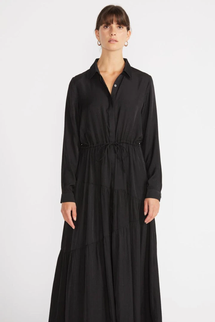 Staple The Label Fashion Stevie Black Midi Shirt Dress 5 Staple The Label Fashion Stevie Black Midi Shirt Dress