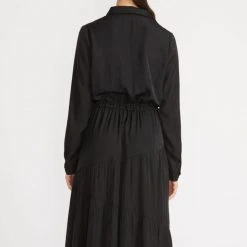 Staple The Label Fashion Stevie Black Midi Shirt Dress 9 Staple The Label Fashion Stevie Black Midi Shirt Dress