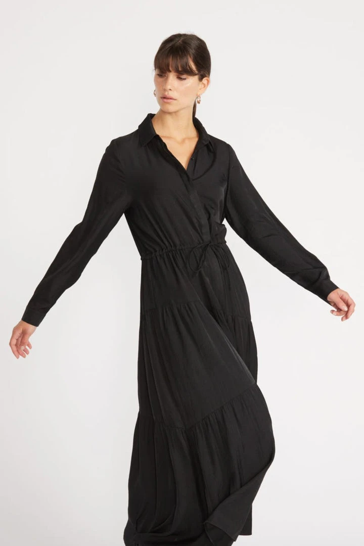 Staple The Label Fashion Stevie Black Midi Shirt Dress 3 Staple The Label Fashion Stevie Black Midi Shirt Dress