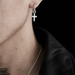 Stolen Girlfriends Club Accessories Cross Anchor Sleeper Earrings