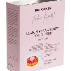 The Caker Eat & Drink Lemon, Strawberry & Poppy Seed Cake Mix