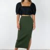 Among The Brave Possibility Khaki Rib Knit Midi Skirt Fashion 2 Among The Brave Possibility Khaki Rib Knit Midi Skirt Fashion