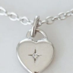 Sophie Sweetheart Necklace Silver