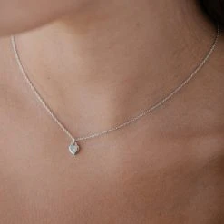 Sophie Sweetheart Necklace Silver