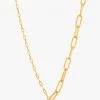Ania Haie Chain Reaction T Bar 40cm Gold Necklace
