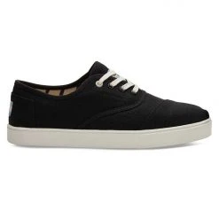 Toms Accessories Cordones Cupsole Laceup Black Heritage Canvas Shoe