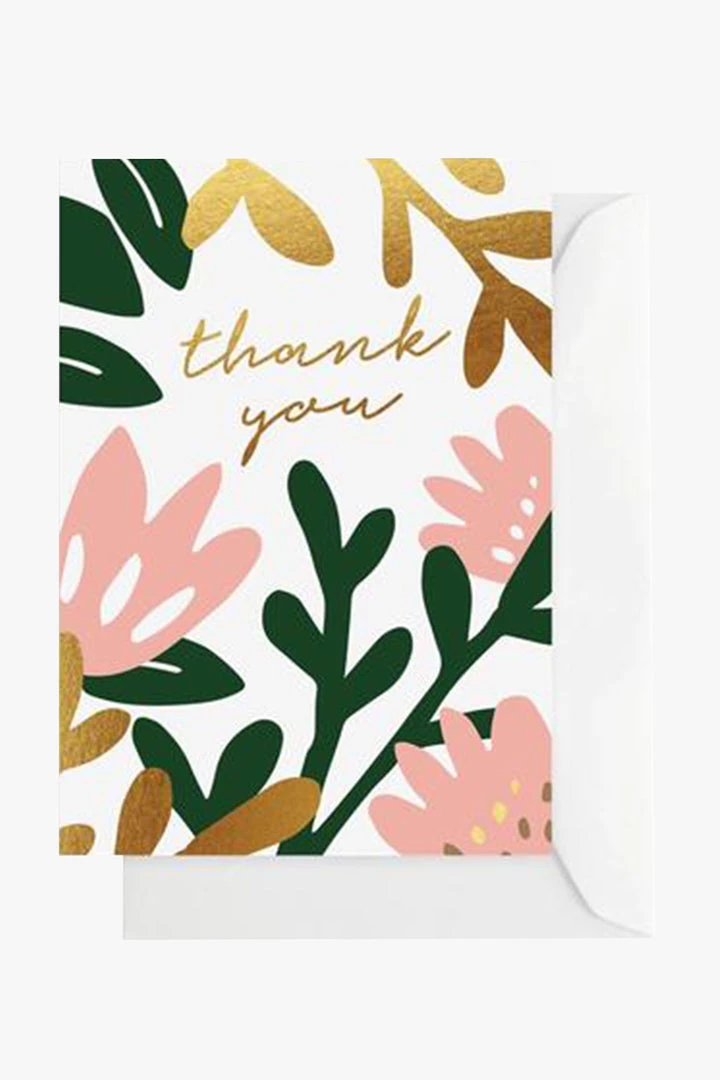 Elm Paper Tropical Thank You Greeting Card 3 Elm Paper Tropical Thank You Greeting Card