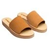 Solsana Accessories Tara Comfy Leather Slide Nude Natural Base Chunky Sole