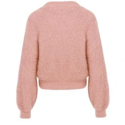 Among The Brave Fashion Tender Toffee Eyelash Yarn Blouson Sleeve Knit Cardigan 11 Among The Brave Fashion Tender Toffee Eyelash Yarn Blouson Sleeve Knit Cardigan