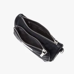 Nakedvice Accessories The Hunter Silver Hardware Black Nylon Bag