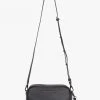 Federation The All Times Black Bubble Leather Cross Body Gunmetal Hardware Bag Accessories