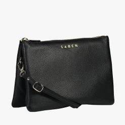 Saben Tilly's Big Sis Crossbody Black Large Clutch