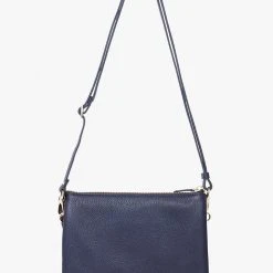 Saben Tilly's Big Sis Crossbody Navy Leather Large Clutch Accessories