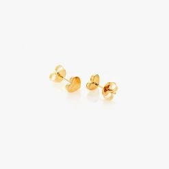 Stolen Girlfriends Club Tiny Heart Studs Gold Plated Accessories