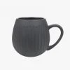 Robert Gordon Tribe Ribbed Black Mug Table & Kitchen