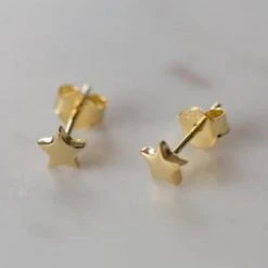 Sophie Accessories Twinkle Star Stud Earrings Gold