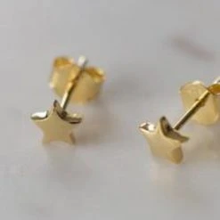 Sophie Accessories Twinkle Star Stud Earrings Gold