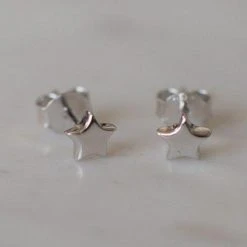 Sophie Accessories Twinkle Star Stud Earrings Silver