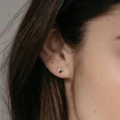 Sophie Accessories Twinkle Star Stud Earrings Silver
