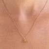 Linda Tahija Valentine T - Bar Necklace Sterling Silver 14K Gold Plated 2 Linda Tahija Valentine T - Bar Necklace Sterling Silver 14K Gold Plated