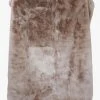 Home Lab Vegan Fur Throw Big Bear Pewter 130X 150cm Cushion, Throws & Linen