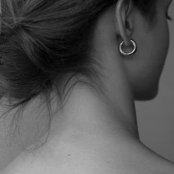 Brie Leon Everyday Mini 18k Gold Plated 925 Sterling Silver Base 1.9cm Hoop Earrings