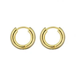 Brie Leon Everyday Mini 18k Gold Plated 925 Sterling Silver Base 1.9cm Hoop Earrings