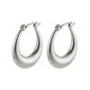 Pilgrim Annie Silver Plated Chunky Hoop Earrings