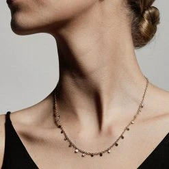 Pilgrim Panna Gold Multi Mini Charm Necklace Accessories