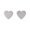 Pilgrim Vivi Silver Plated Heart Stud Earrings Accessories
