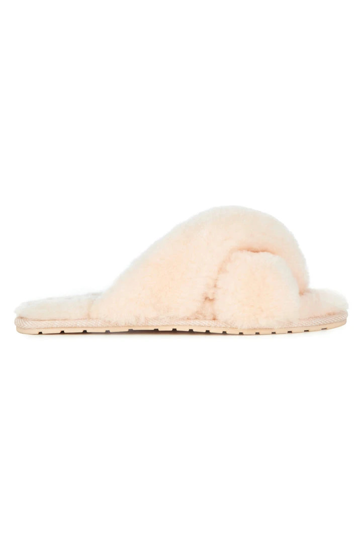 Emu Mayberry Natural Wool Crossover Slippers Loungewear Basics 4 Emu Mayberry Natural Wool Crossover Slippers Loungewear Basics