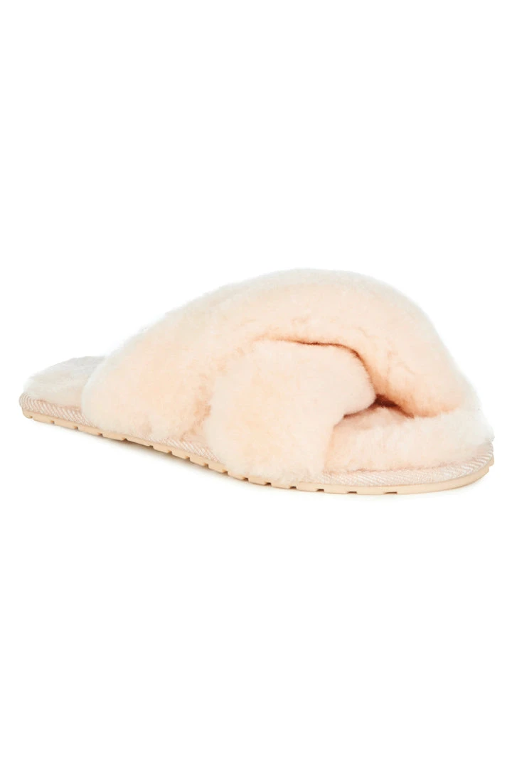 Emu Mayberry Natural Wool Crossover Slippers Loungewear Basics 3 Emu Mayberry Natural Wool Crossover Slippers Loungewear Basics