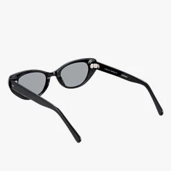Status Anxiety Accessories Wonderment Narrow Black Sunglasses