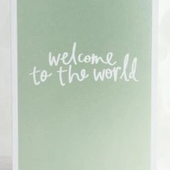 Crushes Welcome To The World Metallic Card Support Local Gifts