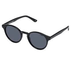 Le Specs Whirlwind Round Black Frame Black Lens Sunglasses